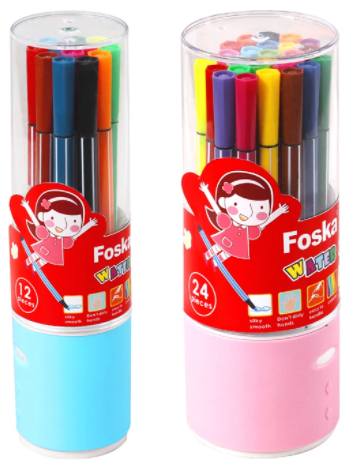 Marcador Fibra Foska *12 Coleccion Tambor