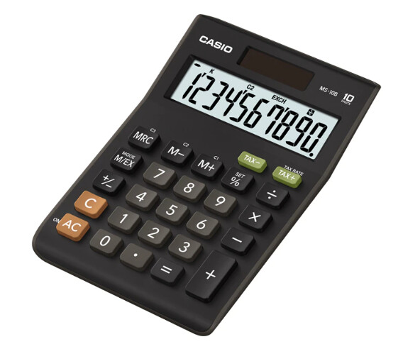 Calculadora CASIO MS10B 10dig. SOLAR y PILAS