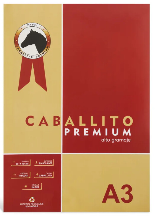 Block Caballito A3 180 Gramos