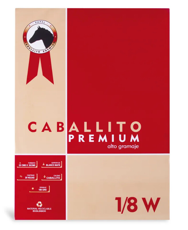 Block Caballito 1/8W  180 Gramos