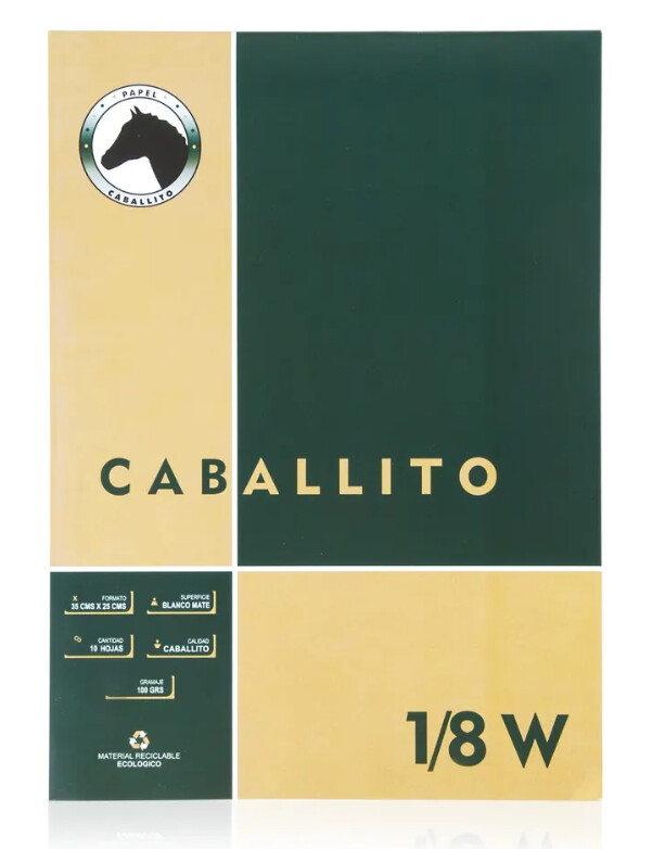 Block Caballito 1/8W  100 Gramos