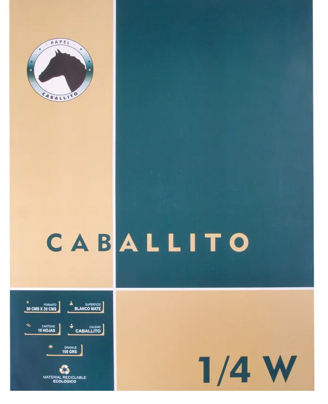 Block Caballito 1/4W  100 Gramos