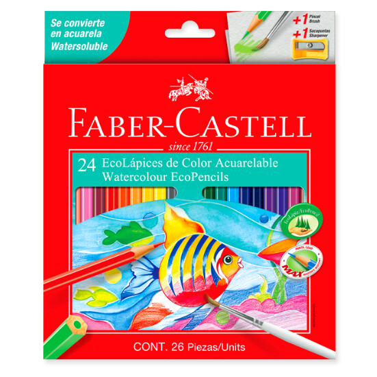 ​Lápices Faber Castell * 24 Acuarelables