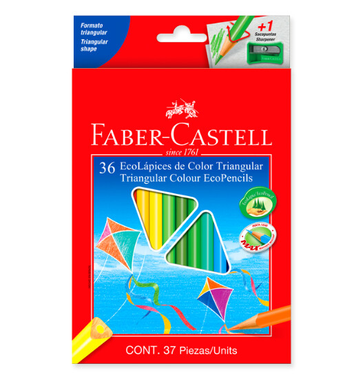 Lápices Faber Castell * 36 Largos