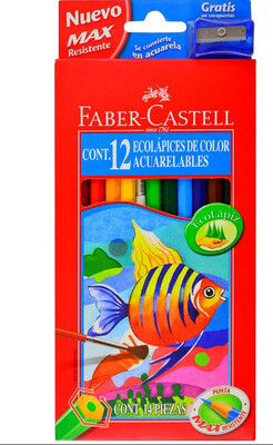 ​Lápices Faber Castell * 12 Acuarelables