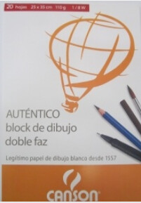 Block  CANSON       1/4 W  10 H 110 Grs 35*50