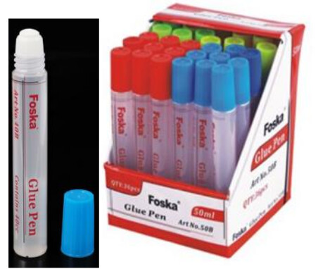 Goma liquida de 50ml exhibidor