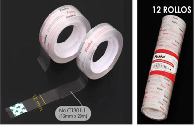 Cinta Adhesiva   FOSKA   12mm* 20 M