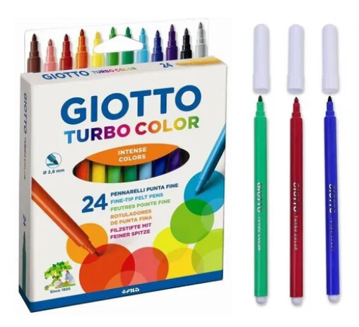 Marcador Escolar Fino GIOTTO *24