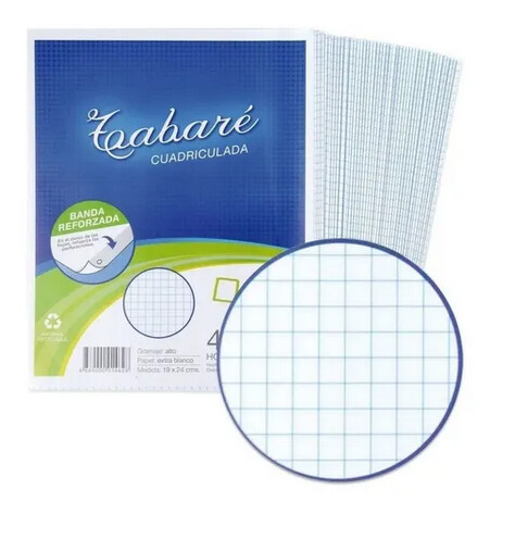 Hojas Tabaré cuadriculada