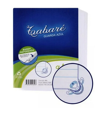 Hojas Tabaré 1 raya Margen azul