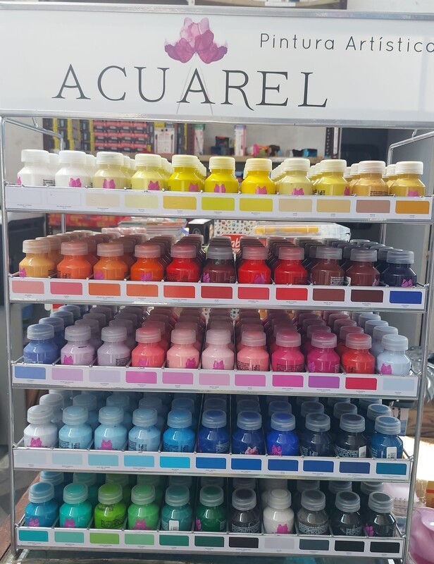 Exhibidor Pintura para Tela Acuarel (+330 unidades )