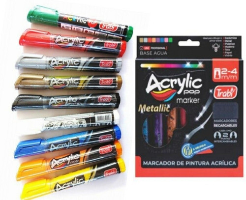 Marcador TRABI tinta Acrilica 