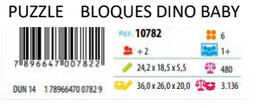 PUZZLE BLOQUES DINO BABY