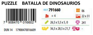 PUZZLE BATALLA DE DINOSAURIOS