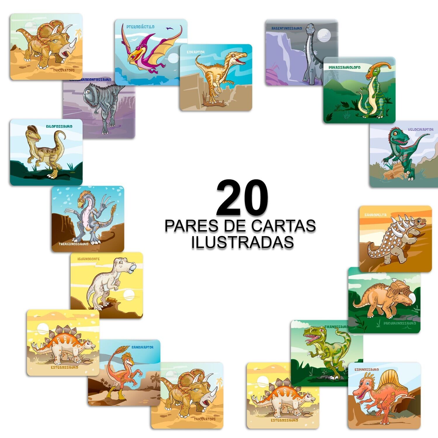Memoria Dinos  54 piezas