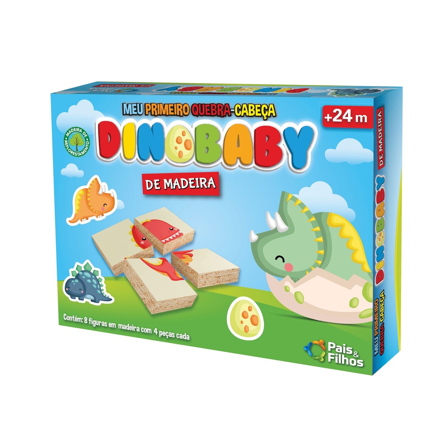 PUZZLE BLOQUES DINO BABY
