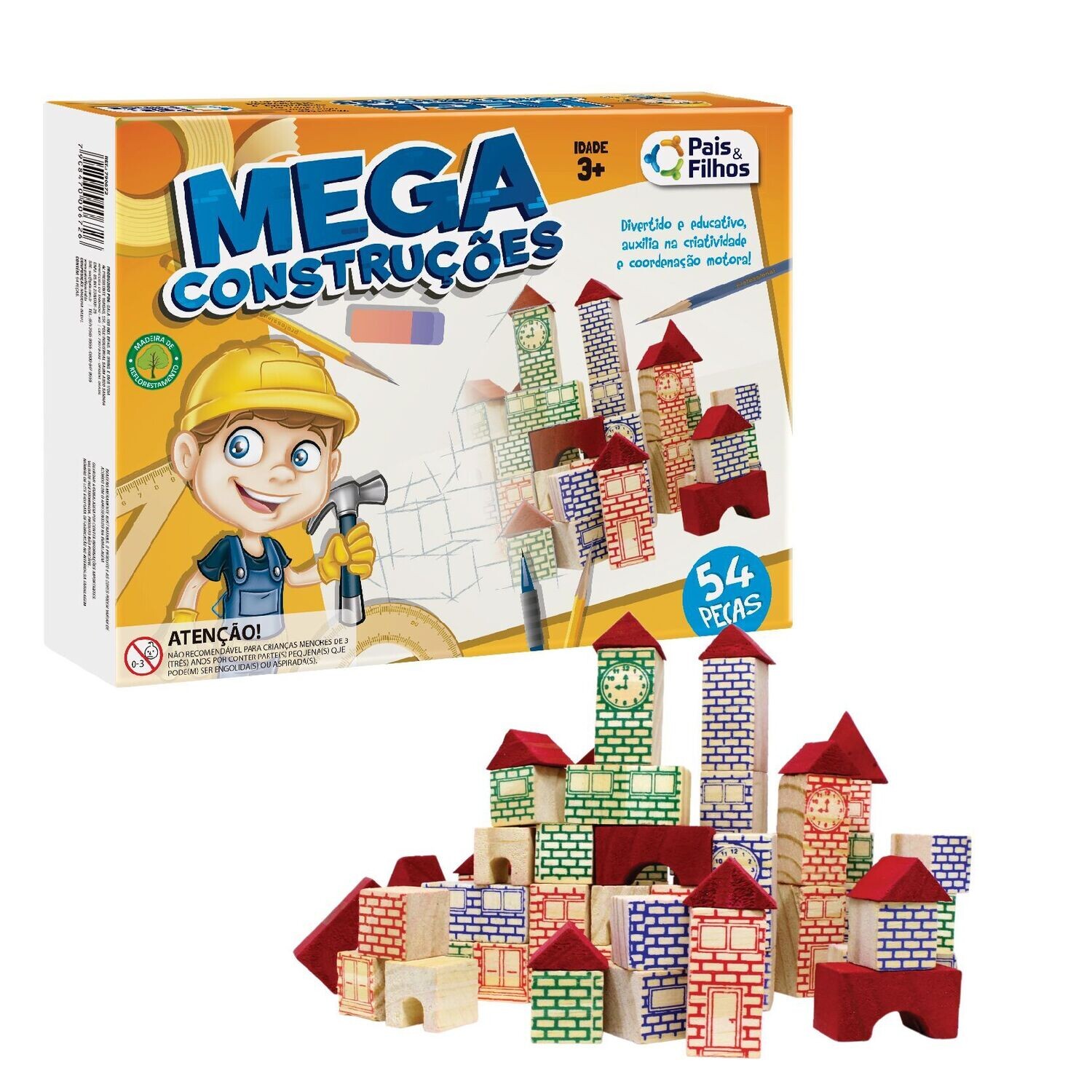 MEGA CONSTRUCCIONES 54 PIEZAS