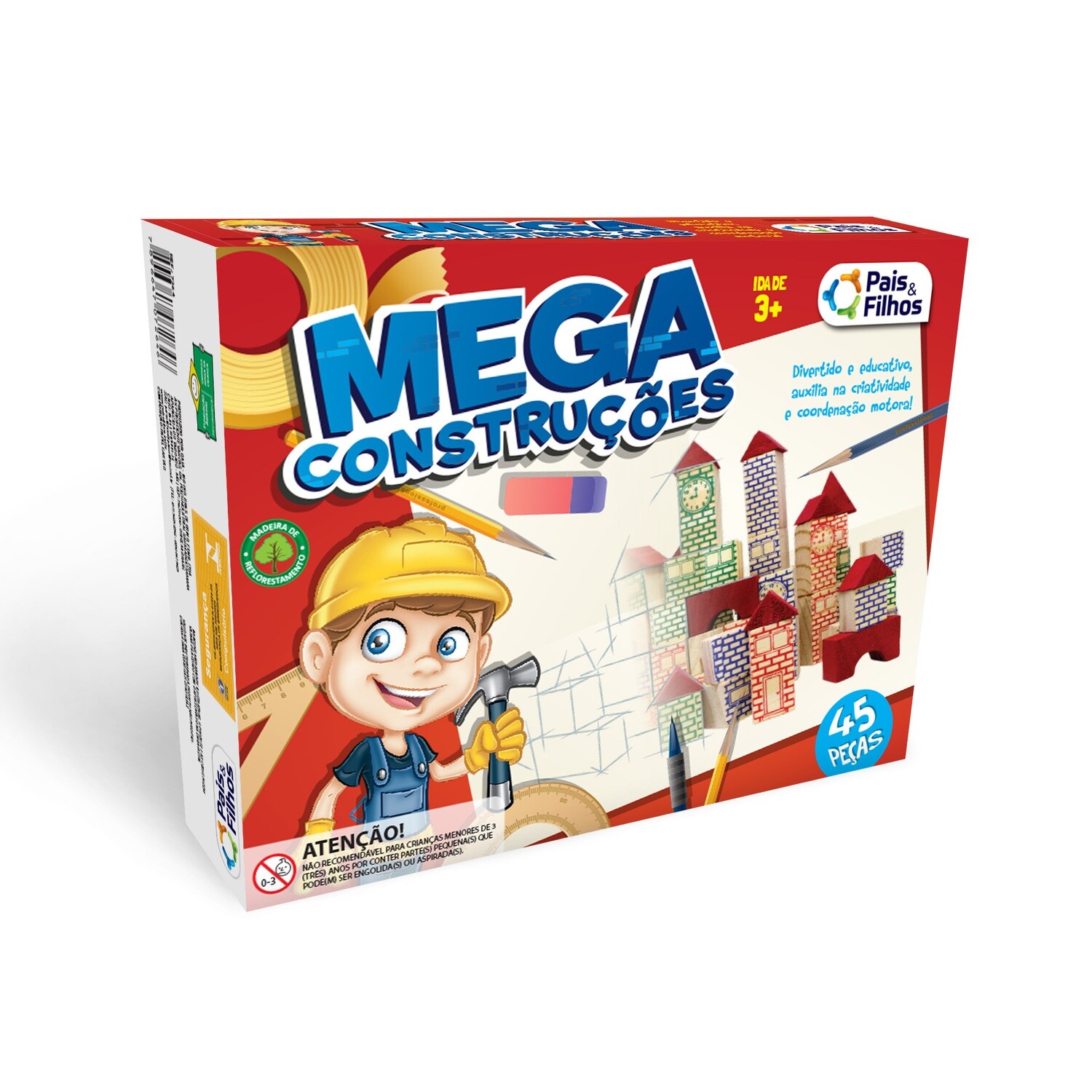 MEGA CONSTRUCCIONES 45 PIEZAS