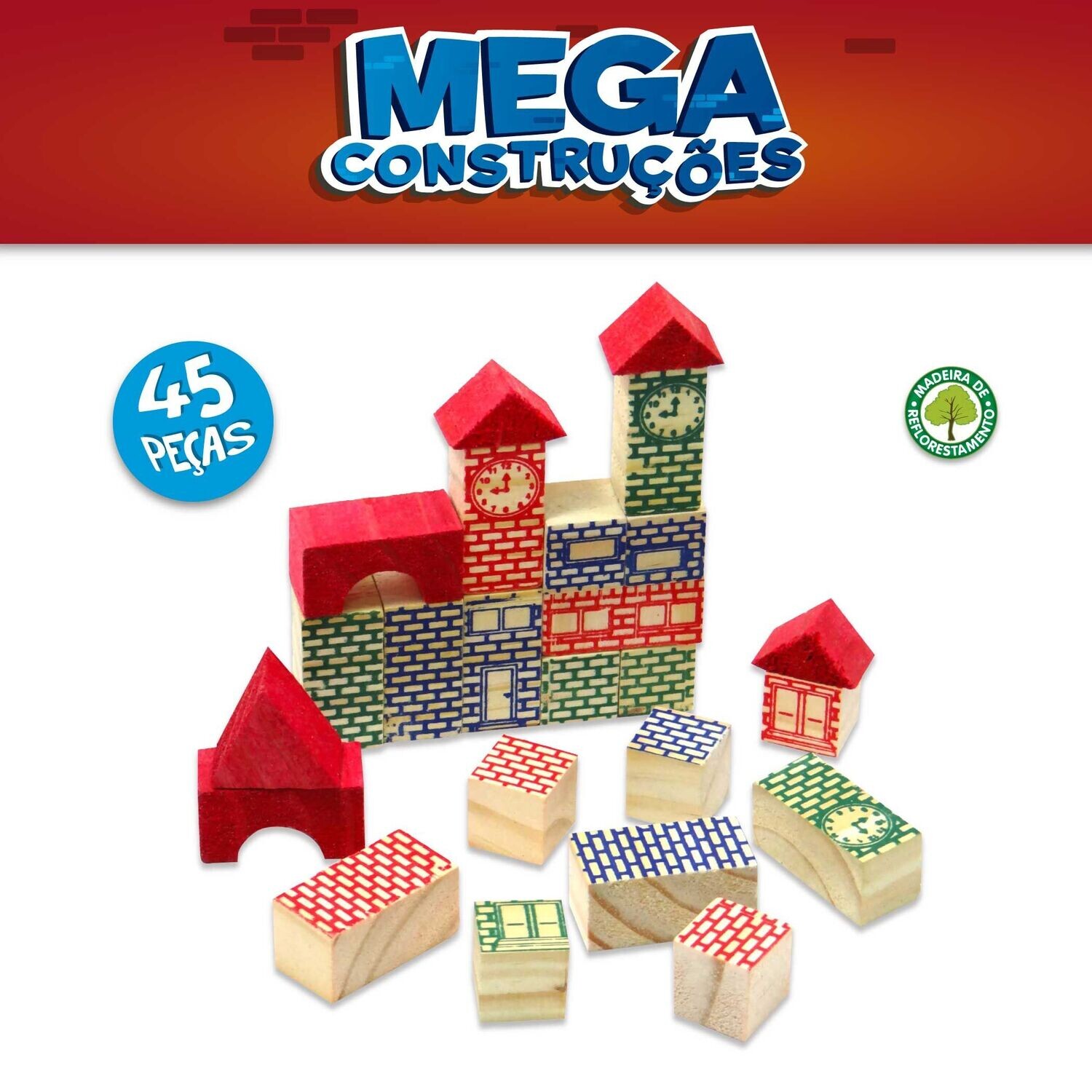 MEGA CONSTRUCCIONES 45 PIEZAS