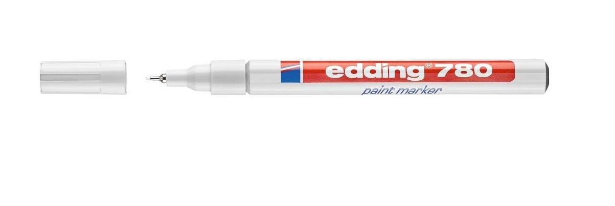 Marcador Permamente Edding 780 Blanco