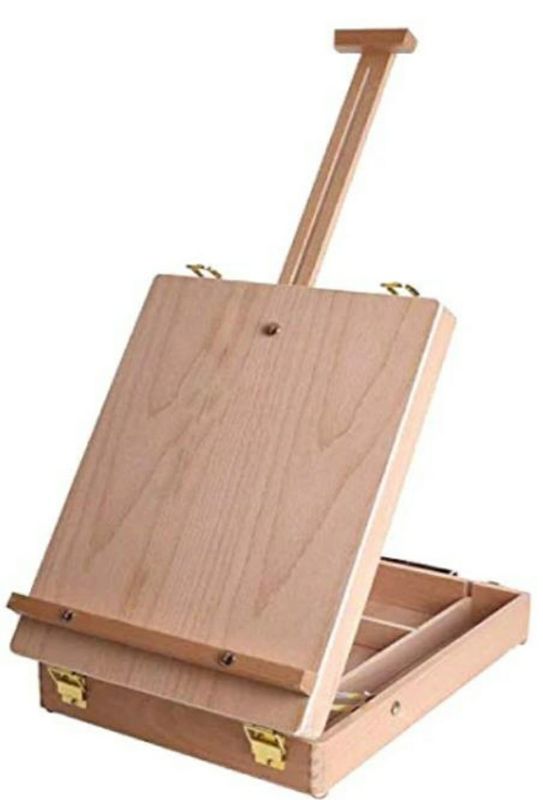 Atril de Pintor de Mesa en Madera Con estuche