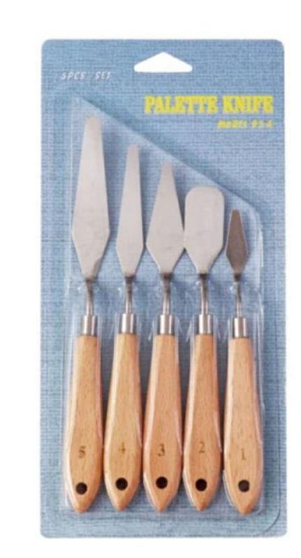 ​Espátulas de pintor mango Madera  set *5​