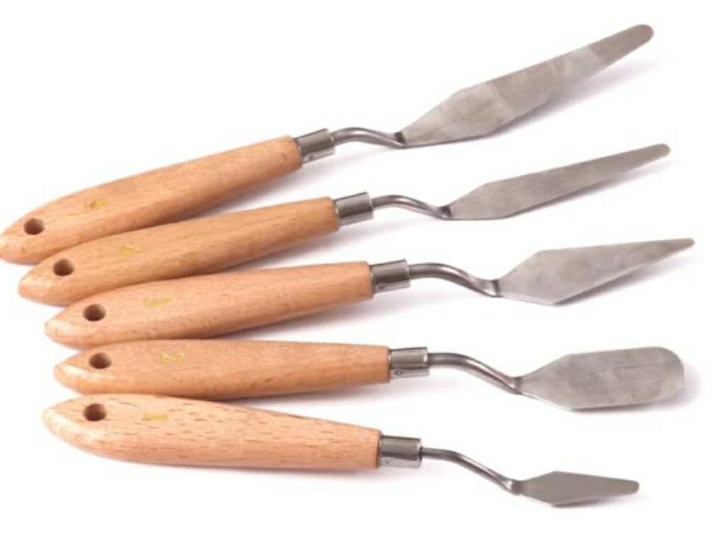 ​Espátulas de pintor mango Madera  set *5​