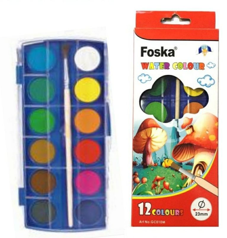 Acuarela 12 Colores y pincel