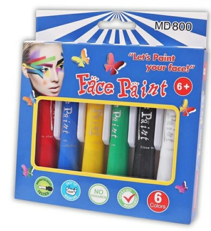 Pintura Maquillaje de Cara set *6