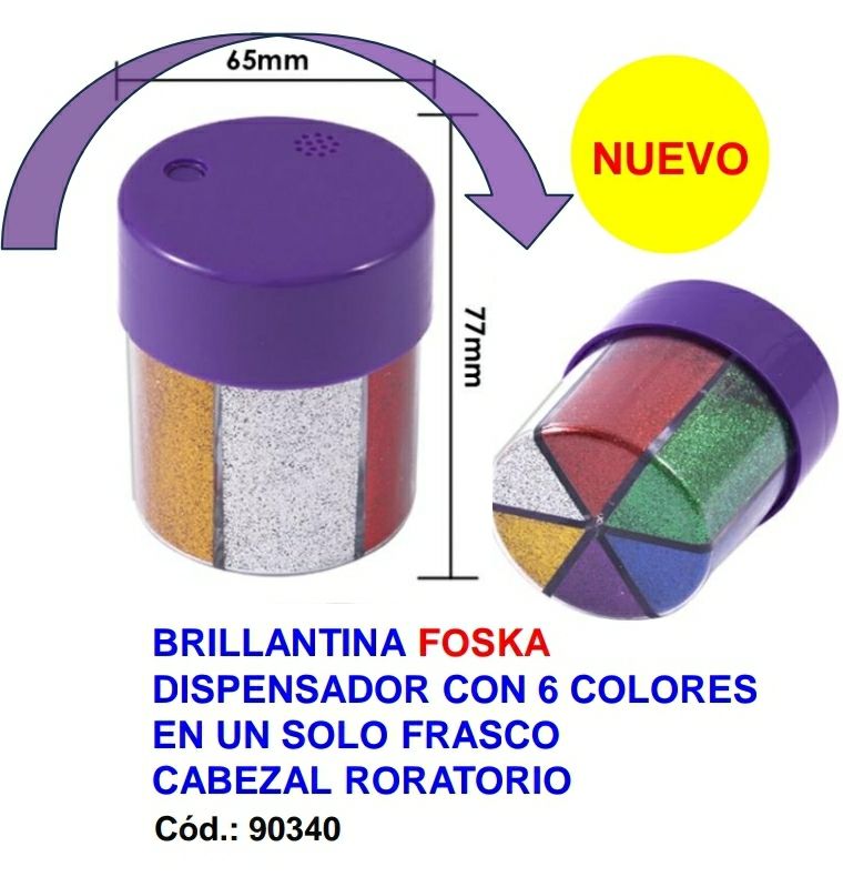 Brillantina en tambor 6 en 1