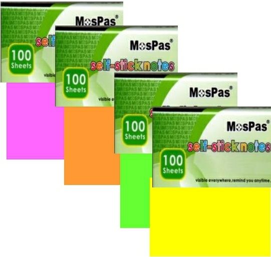 Block Post-It 50*75 MM Fluo