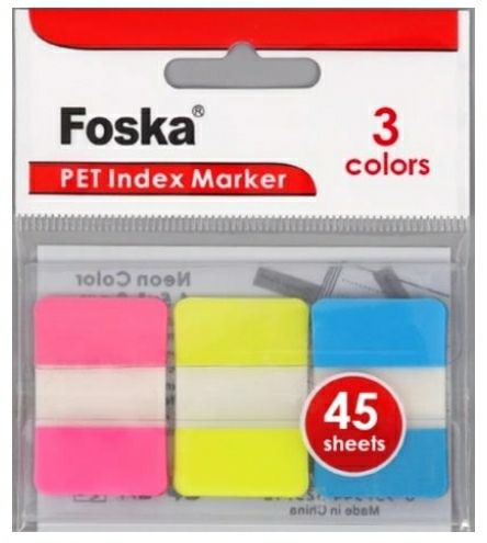 Banderita Plástico  25 * 38mm  45 piezas
