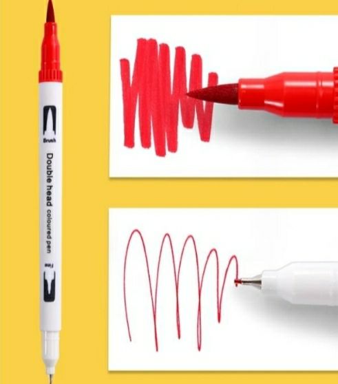 Marcadores 2 Puntas (Pincel/Fino ) por 48 colores