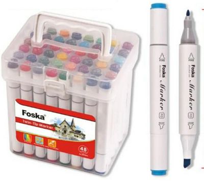 Marcadores 2 Puntas MK5004 60 colores