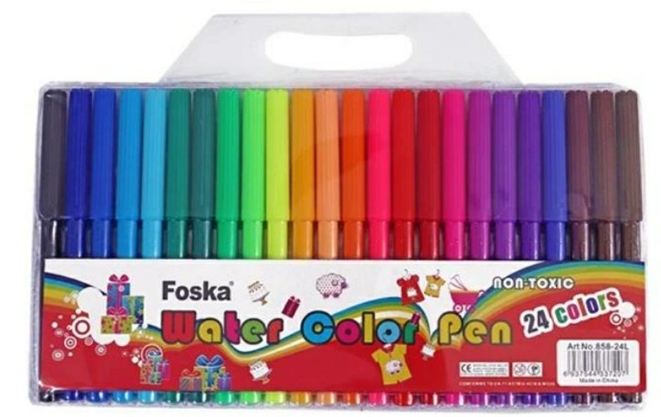 Marcador escolar fino *24