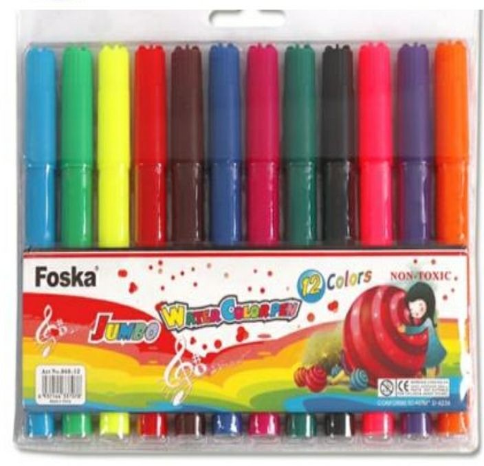 Marcador escolar grueso * 12