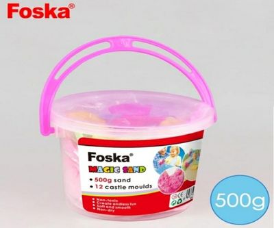 Balde de Arena Foska 500 g con moldes