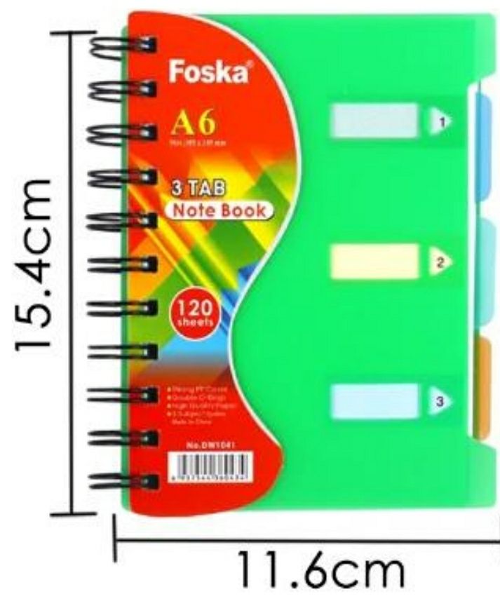 Cuaderno PVC espiral  15cm * 12 cm