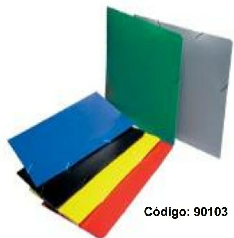 Carpeta Plástica Con Elástico A4