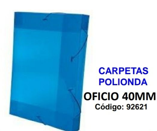 Carpeta Oficio elástico Polionda 40 mm