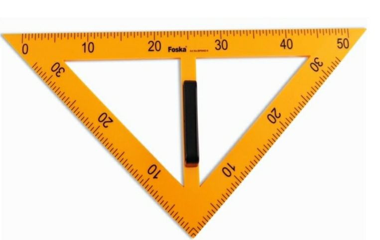 Escuadra 45 grados para Pizarra /Pizarron 50 Cm