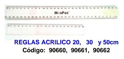 Regla 20 cm Polibras