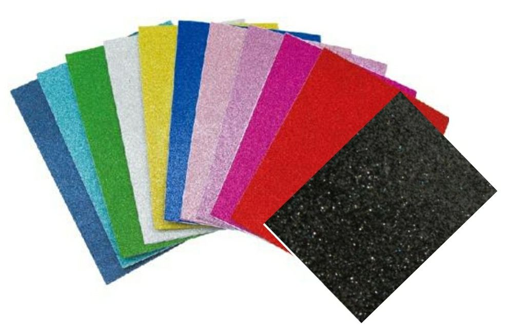 Goma Eva formato 40*60 con Glitter