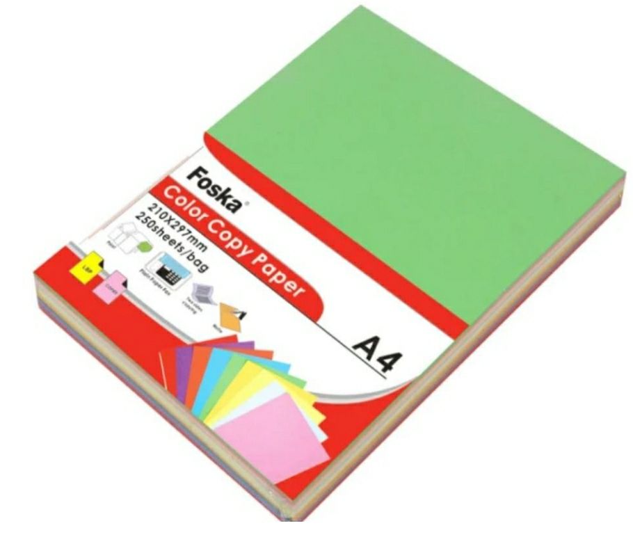 Papel Origami Color 250 Hojas Tamaño A4
