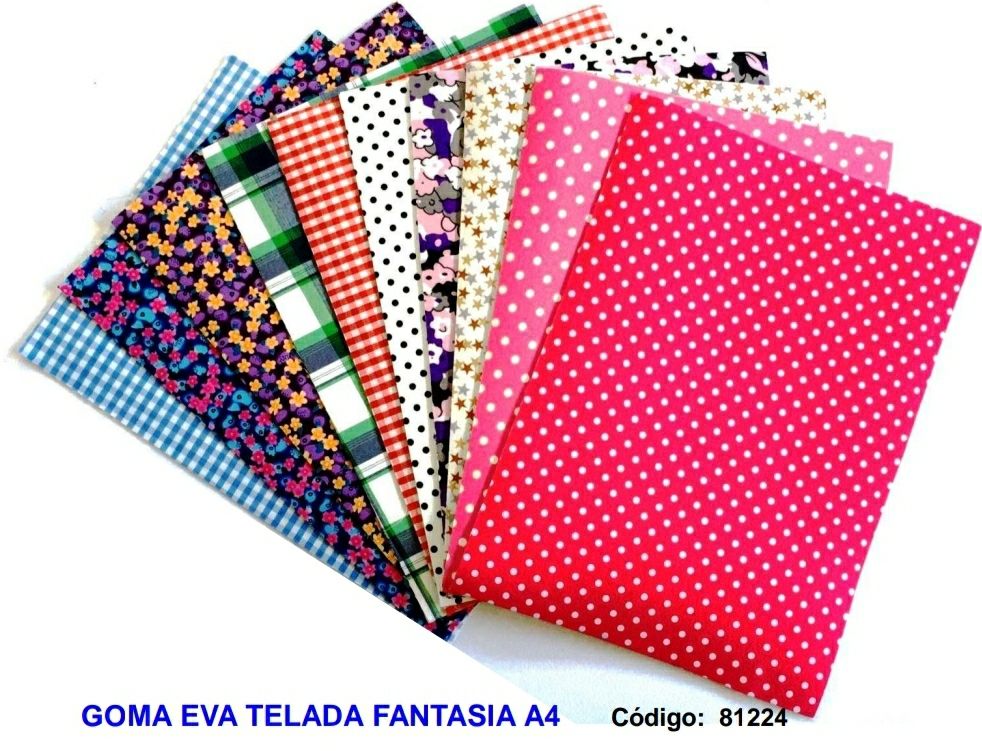 Goma Eva Telada A4 Set *10 unidades