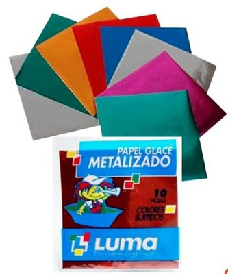 Papel Glase Metalizado