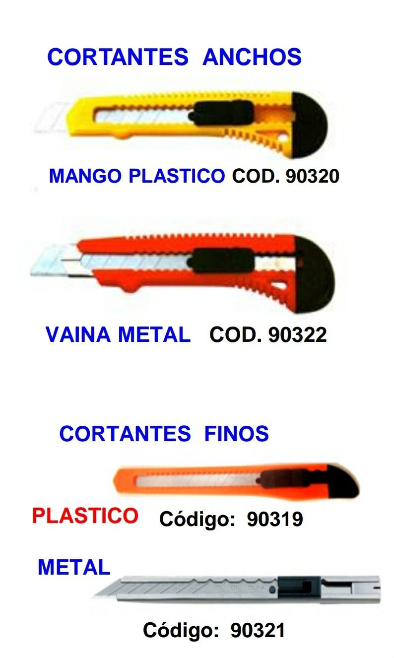 Cortante trincheta de plástico ancho Fluo