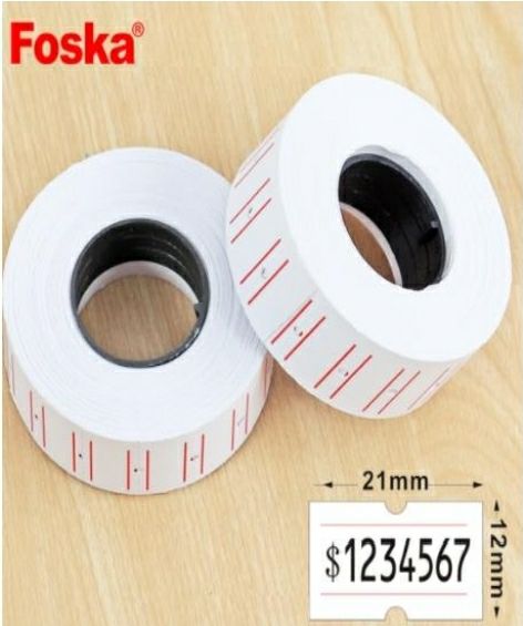 Etiquetas tipo Motex 5500 (cantidad 10 rollos)