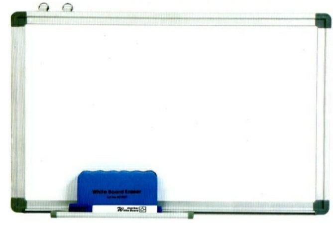 Pizarra Blanca 45 *60  Marco Aluminio